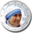 2 Euro Coloured Coin St. Mother Teresa of Kolkata