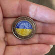 2 Euro Coloured Coin 2022 Estonia Slava Ukraini - Glory to Ukraine