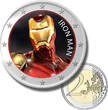 2 Euro Coloured Coin Set of 5 in Presentation Box - Superhero Movies