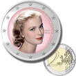 2 Euro Coloured Coin Set of 5 in Presentation Box - Monaco