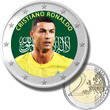 2 Euro Coloured Coin Single box Football Star - Cristiano Ronaldo (Saudi Arabia)