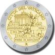 2 Euro 2014 Vatican 25 Years Since the Fall of the Berlin Wall  Coin