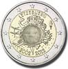 2 Euro Coloured Coin Jacques Chirac - President of France -