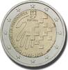 2 Euro Coloured Coin Papa Francesco