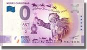 0 Euro Souvenir Banknote Merry Christmas Malta FEAL 2020-1 unz