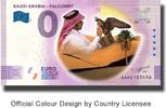 0 Euro Souvenir Banknote Falconry Colour Saudi Arabia SAAC 2021-1 unz