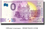 0 Euro Souvenir Banknote Mdina Cathedral & Museum Malta FEAP 2022-1 unz