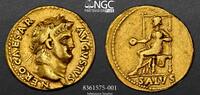 ROMAN EMPIRE AV Aureus Nero, AD 54-68 Aureus Nero/Salus NGC VF Strike: 5/5 Surface: 2/5