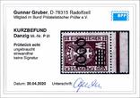 Danzig Portomarken  1000 auf 100 M., Aufdruck matt, ungebraucht vom Bogenunterrand, tadellos, Fotobefund Gruber BPP, Mi. 150.- * ungebraucht