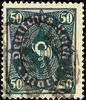 Deutsches Reich 50 M. schwarzgraugrün/lebhaftbraunpurpur, gestempelt, tadellos, gepr. Oechsner BPP und Infla, Mi. 130.-   gebraucht