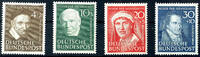 Bundesrepublik Deutschland 4 Pfg bis 30 Pfg  Helfer der Menschheit (II) , kompletter Satz mit vier Werten, tadellos postfrisch, Mi. 140.-   ** postfr