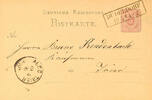 Preußen Nachverwendungen  DUDELDORF 10 5 (1876)  - Ra2, OPD Trier, klar auf GS-Postkarte DR 5 Pfg nach Trier   Brief