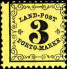 Baden - Portomarken 3 Kreuzer auf gelb, dickeres Papier, postfrisch, tadellos, Fotobefund Brettl AIEP, Mi. 300.- -
