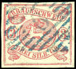 Braunschweig 3 Silbergroschen rosa, vollrandiges und farbfrisches Kabinettstück, entwertet mit Nummernstempel 6. Börßum , signiert W. Engel BPP, Mi. 280.- -