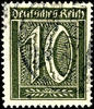 Deutsches Reich 10 Pfg Ziffern, schwarzoliv, tadellos gestempelt, Fotobefund Weinbuch BPP: die Erhaltung ist einwandfrei., Mi. 350.- -