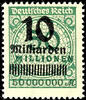 Deutsches Reich 10 Mrd. auf 50 Mio. M. blaugrün, postfrisch, tadellos, Fotoattest Tworek BPP, Mi. 450.- -
