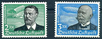 Deutsches Reich 2 Mark und 3 Mark Flugpost 1934, je postfrisch, Mi. 350.- -