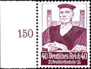 Deutsches Reich 3 - 40 Pfg. Stände, kpl. postfrisch, einheitlich vom linken Bogenrand, tadellos, Fotoattest Schlegel D. BPP, Mi. 600.- -