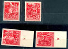 Deutsches Reich 12 Pfg. SA und SS, gezähnt und ungezähnt, postfrisch, ungezähnt mit Unterrand, Mi. 180.- -
