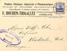 Belgien Stempel LA LOUVIERE 1A 5 VI ?, zentr. auf Zensurbrief 25 C nach Karlsruhe -