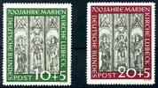 Bundesrepublik Deutschland 10 Pfg und 20 Pfg 700 Jahre Marienkirche, Lübeck, kompletter Satz mit zwei Werten, tadellos postfrisch, Mi. 220.- -