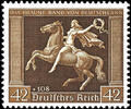 Deutsches Reich 42 Pfg Braunes Band, tadellos postfrisch,unsigniert, Mi. 150.- -