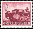 Deutsches Reich 15 Pfennig Wehrmacht II mit senkrechter Riffelung, postfrisch, tadellose Erhaltung, Mi. 75.- -