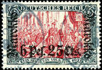 Deutsche Post in Marokko 5 Mark mit Aufdruck Marokko 6 Pes. 25 cts., gestempelt, tadellos, Mi. 420.- -