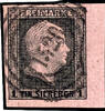 Preußen 1 Sgr. schwarz auf rosa, Eckrandstück unten rechts, farbfrisches und vollrandiges Kabinettstück, entwertet mit Nummernstempel 1520 - Trier (Reg.-Bez. TrIer), gepr. HK (Horst Krause, Gelsenkirchen) -