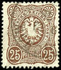 Deutsches Reich 25 Pfennige dunkelbraun, gestempelt, tadellose Erhaltung, geprüft Zenker BPP, Mi. 300.- -