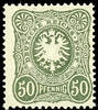 Deutsches Reich 50 Pfennig dunkeloliv, Spätauflage, postfrisch, tadellose Erhaltung, geprüft Wiegand BPP, Mi. 100.- -