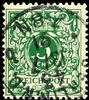 Deutsches Reich 5 Pfennig Krone/Adler, dunkelgelblichgrün, gestempelt, tadellose Erhaltung, geprüft Zenker BPP, Mi. 300.- -