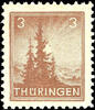 SBZ 3 Pfg. Tannen, mittelbraun, t-Papier, postfrisch, gepr. Ströh BPP, Mi. 400.- -