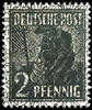 Bizone 2 Pfennig Arbeiter, Bandaufdruck, Abart doppelter Aufdruck, davon einer kopfstehend, tadellos postfrisch, gepr. Schlegel BPP, Mi. 75.- -