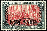 Deutsche Post in Marokko 5 Mark mit Aufdruck Marocco 6 Pes. 25 Cts., tad... 109,00 EUR  zzgl. 5,00 EUR Versand