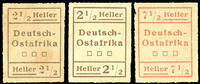 Deutsch-Ostafrika 2 1/2 Heller beide Typen und 7 1/2 Heller Type II, Aus... 79,00 EUR  zzgl. 4,50 EUR Versand