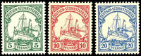 Deutsch-Südwest-Afrika 20 Pfennig 5, 10 und Kaiseryacht, postfrisch, tad... 129,00 EUR  zzgl. 5,00 EUR Versand