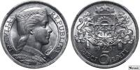Latvia Latvia Alberts Kviesis (1930 - 1934), 1931 5 Lats NGC MS 60 5 Lats 1931 MS 60