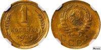 USSR 1 Kopeck 1939 Soviet Union, 1 Kopeck, 1939 year, NGC, MS 64 MS 64 59,00 EUR  zzgl. 10,00 EUR Versand