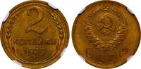 USSR 2 Kopecks 1939 Soviet Union, 2 Kopecks, 1939 year, NGC, MS 64 MS 64 100,00 EUR  zzgl. 10,00 EUR Versand