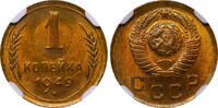 USSR 1 Kopeck 1949 Soviet Union, 1 Kopeck, 1949 year, NGC, MS 66 MS 66 88,20 EUR  zzgl. 10,00 EUR Versand