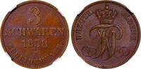 Grand Duchy Of Oldenburg 3 Schwaren 1858 Grand duchy of Oldenburg, 3 Sch... 210,00 EUR  zzgl. 10,00 EUR Versand