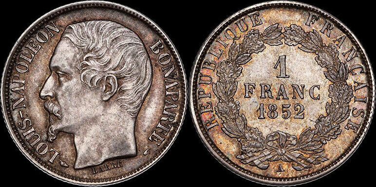 Frankreich 1852 Deuxième République Louis Napoléon Bonaparte (18481852