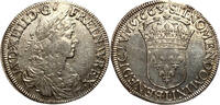 Frankreich Ecu 1663 Louis XIV (1643-1715) Ecu au buste juvénile Bayonne  750,00 EUR  zzgl. 10,00 EUR Versand