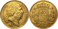 Frankreich 20 Francs 1816 Louis XVIII Second gouvernement royal (1815-1824)  Or Perpignan