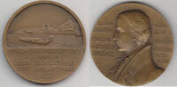 Medaillen, Jetons Cent Médaille cinquantenaire de la première navigation à vapeur -