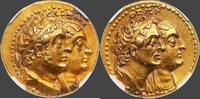 Antike Ptolémée II (285-246 Av. J.C.)   or Tétradrachme 285-246  v. Chr. 