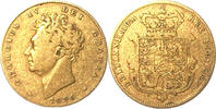 Weltmünzen Grande-Bretagne George IV (1820-1830) demi-souverain -