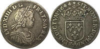 Frankreich 1644 Louis XIV (1643-1715) 1/12 écu à la mèche courte Paris  80,00 EUR  zzgl. 10,00 EUR Versand