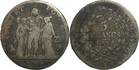 Frankreich 5 Francs 1795-1799 Directoire   An 4 Paris  80,00 EUR  zzgl. 10,00 EUR Versand
